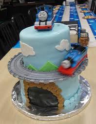 thomas the tank engine train birthday cake